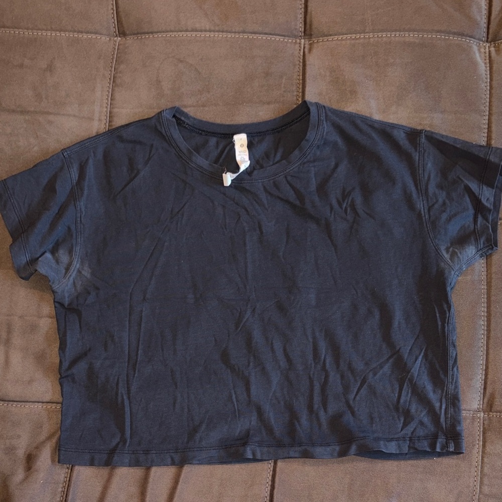lululemon athletica Black Crop Top